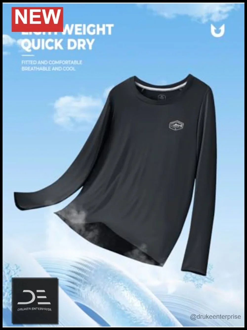 UPF 50+ Long Sleeve Rash Guard Sun Shirt Quick Dry Mesh Back